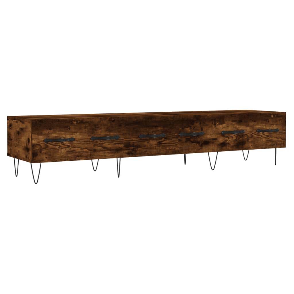 vidaXL TV-Schrank Räuchereiche 150x36x30 cm Holzwerkstoff