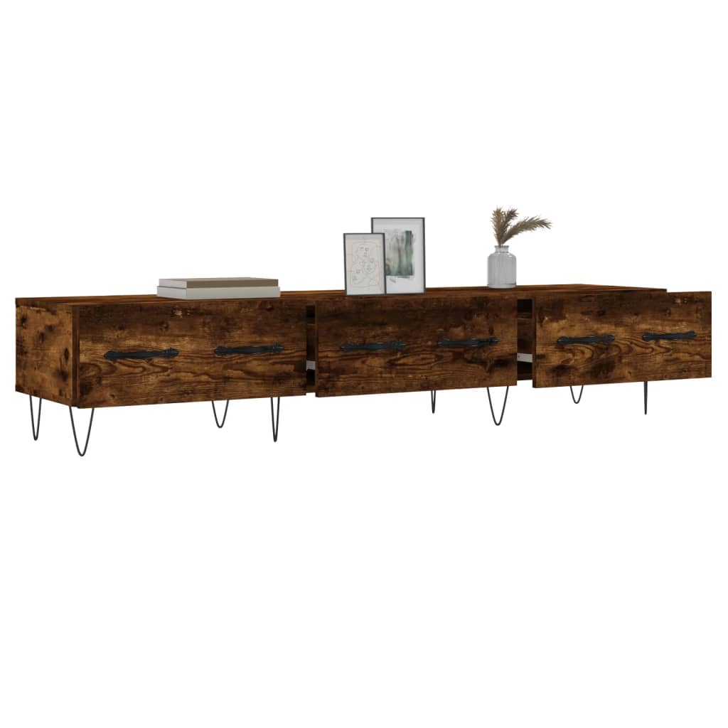 vidaXL TV-Schrank Räuchereiche 150x36x30 cm Holzwerkstoff