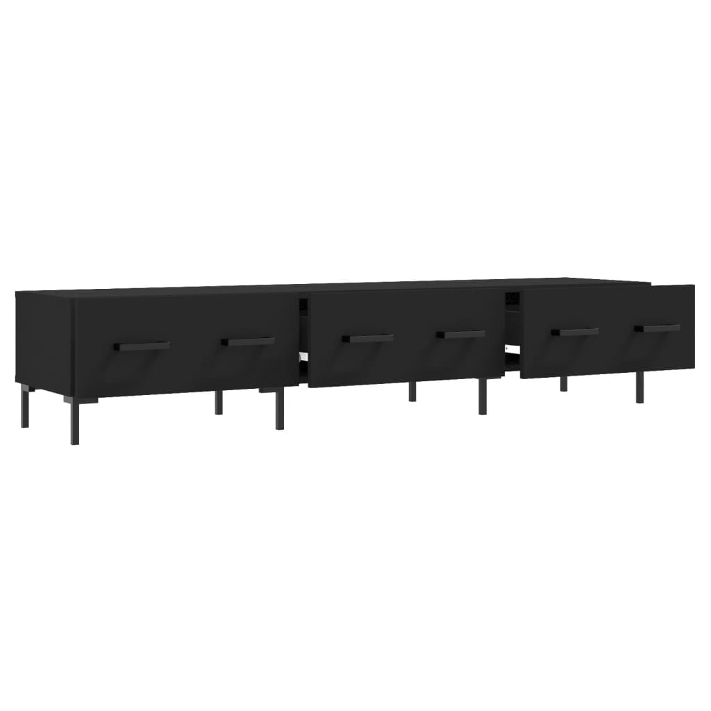 vidaXL TV-Schrank Schwarz 150x36x30 cm Holzwerkstoff