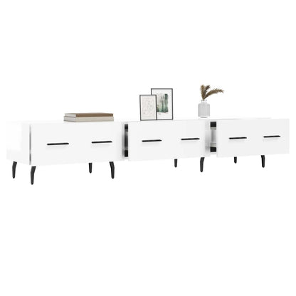 vidaXL TV-Schrank Hochglanz-Weiß 150x36x30 cm Holzwerkstoff