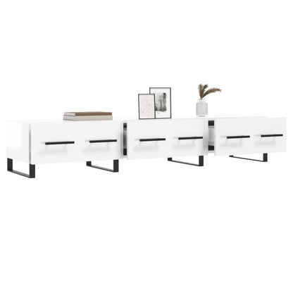 vidaXL TV-Schrank Hochglanz-Weiß 150x36x30 cm Holzwerkstoff