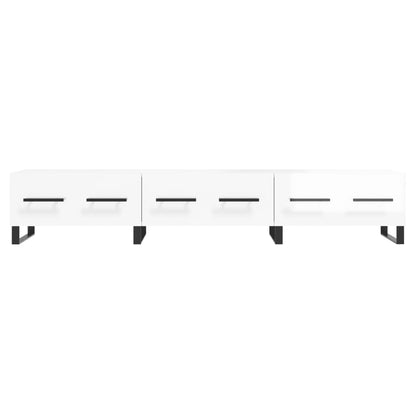 vidaXL TV-Schrank Hochglanz-Weiß 150x36x30 cm Holzwerkstoff