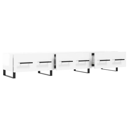 vidaXL TV-Schrank Hochglanz-Weiß 150x36x30 cm Holzwerkstoff