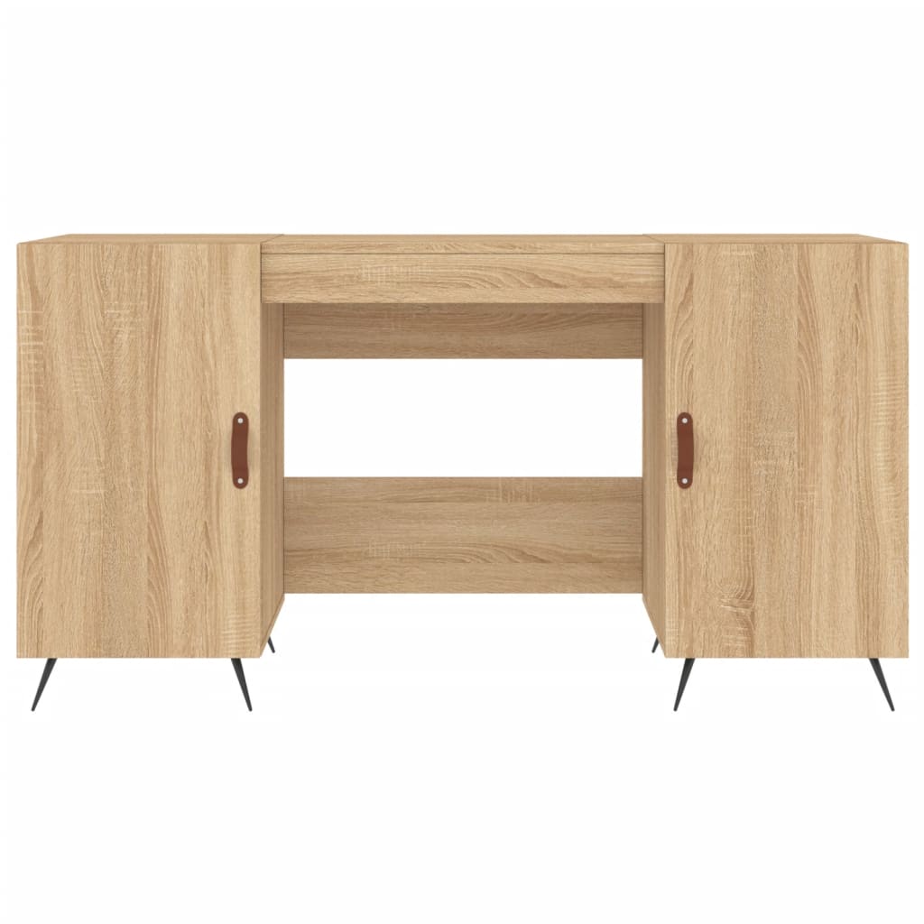 vidaXL Schreibtisch Sonoma-Eiche 140x50x75 cm Holzwerkstoff