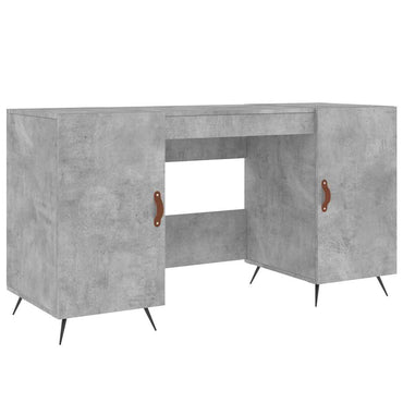 vidaXL Bureau gris béton 140x50x75 cm Aggloméré