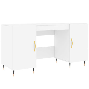 vidaXL Bureau blanc 140x50x75 cm en bois d'ingénierie