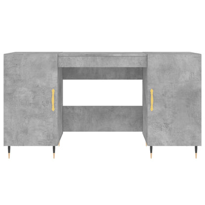 vidaXL Schreibtisch Betongrau 140x50x75 cm Holzwerkstoff
