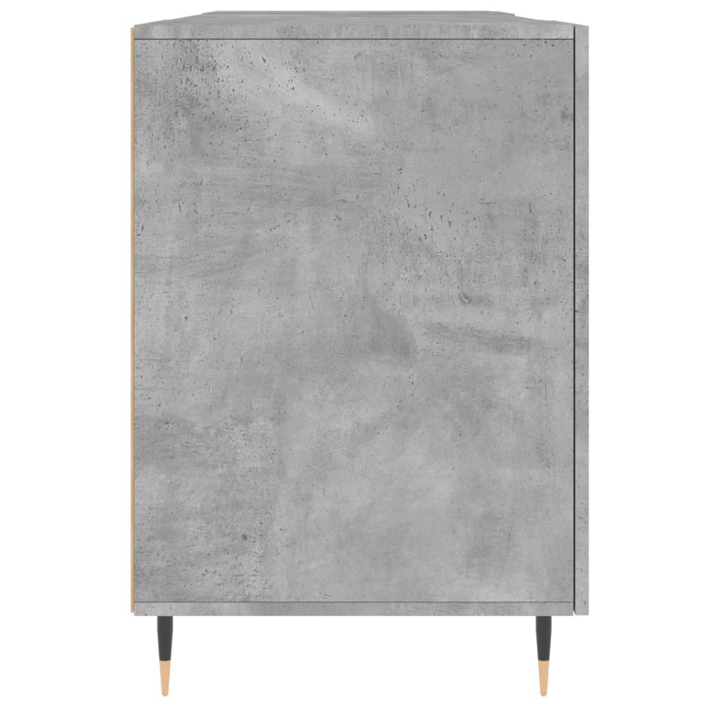 vidaXL Schreibtisch Betongrau 140x50x75 cm Holzwerkstoff