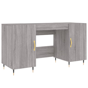 vidaXL Bureau gris Sonoma 140x50x75 cm Aggloméré