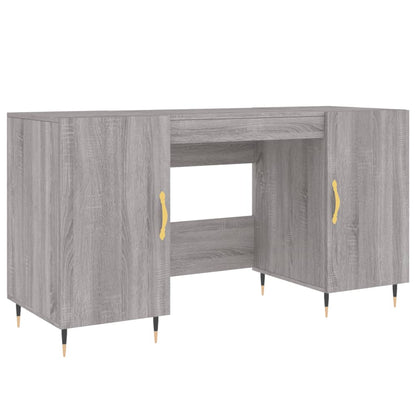 vidaXL Bureau gris Sonoma 140x50x75 cm Aggloméré