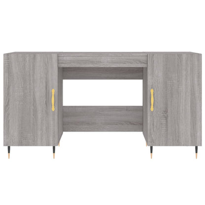 vidaXL Bureau gris Sonoma 140x50x75 cm Aggloméré