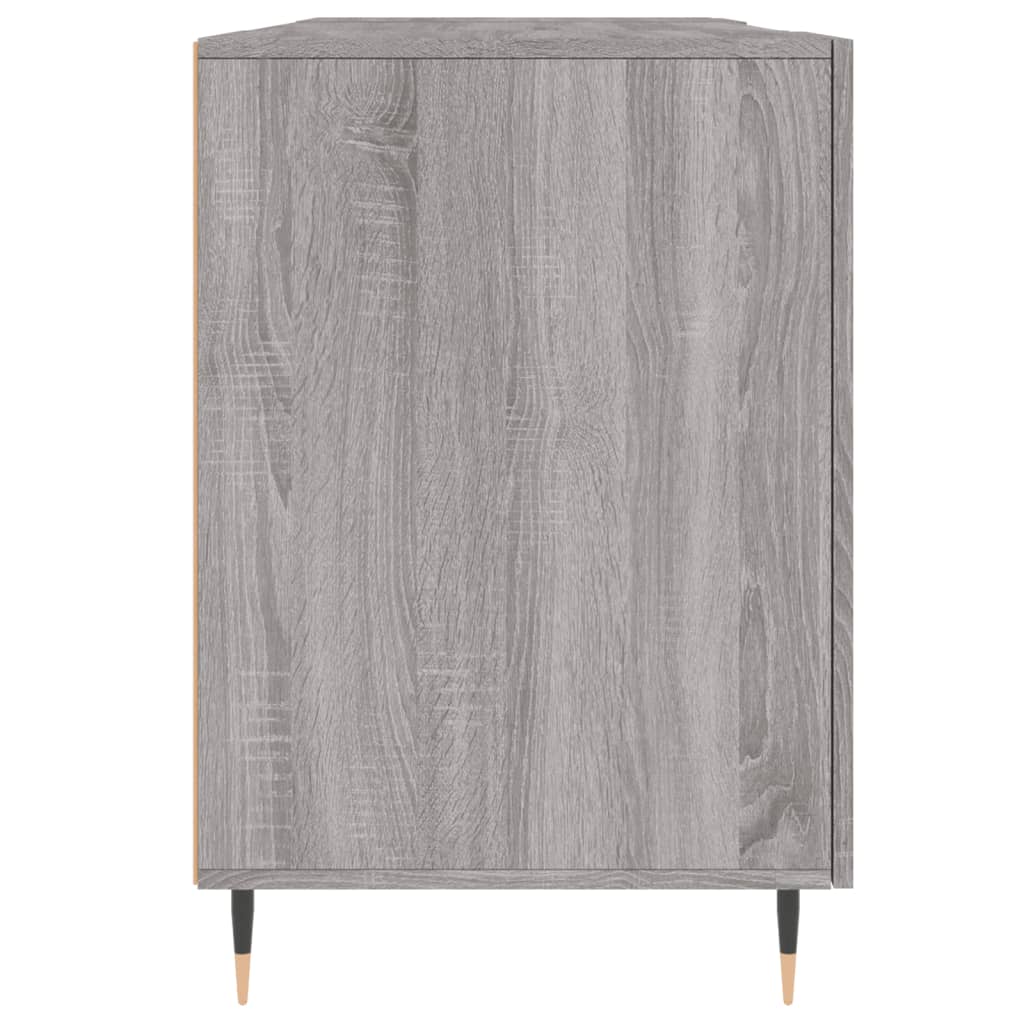 vidaXL Bureau gris Sonoma 140x50x75 cm Aggloméré
