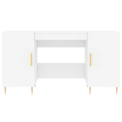 Schreibtisch Weiß 140x50x75 cm Holzwerkstoff