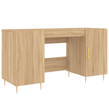 vidaXL Bureau chêne Sonoma 140x50x75 cm en bois d'ingénierie