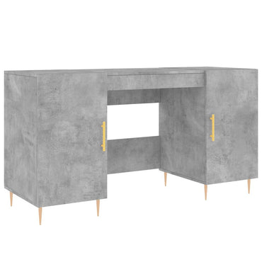 vidaXL Bureau gris béton 140x50x75 cm Aggloméré