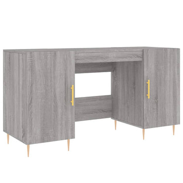 vidaXL Bureau gris Sonoma 140x50x75 cm Aggloméré