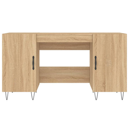 vidaXL Schreibtisch Sonoma-Eiche 140x50x75 cm Holzwerkstoff