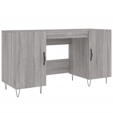 vidaXL Bureau gris Sonoma 140x50x75 cm Aggloméré