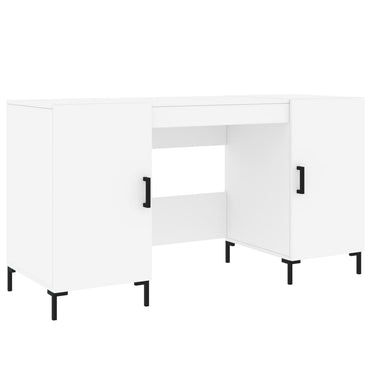 vidaXL Bureau blanc 140x50x75 cm en bois d'ingénierie