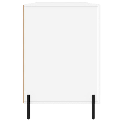 vidaXL Schreibtisch Hochglanz-Weiß 140x50x75 cm Holzwerkstoff