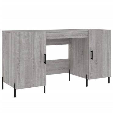 vidaXL Bureau gris Sonoma 140x50x75 cm Aggloméré