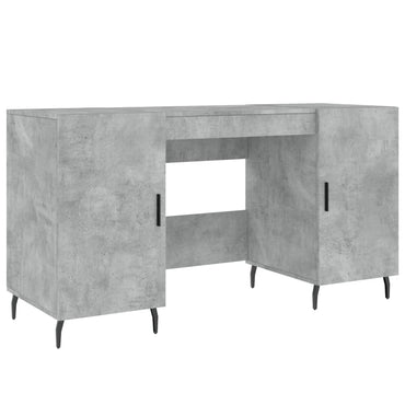 vidaXL Bureau gris béton 140x50x75 cm Aggloméré