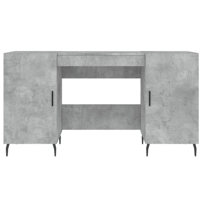 vidaXL Bureau gris béton 140x50x75 cm Aggloméré