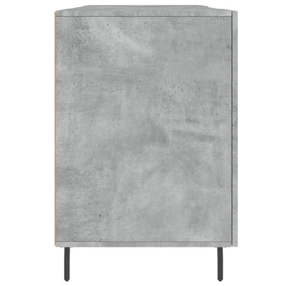 vidaXL Bureau gris béton 140x50x75 cm Aggloméré
