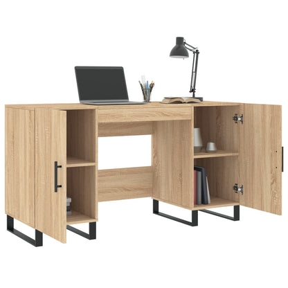 vidaXL Schreibtisch Sonoma-Eiche 140x50x75 cm Holzwerkstoff