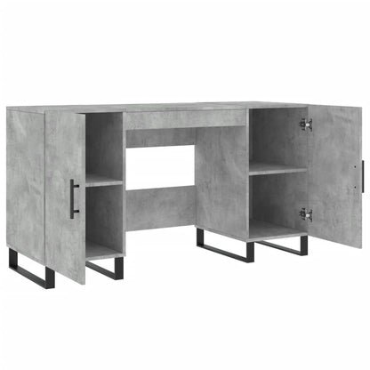 vidaXL Schreibtisch Betongrau 140x50x75 cm Holzwerkstoff