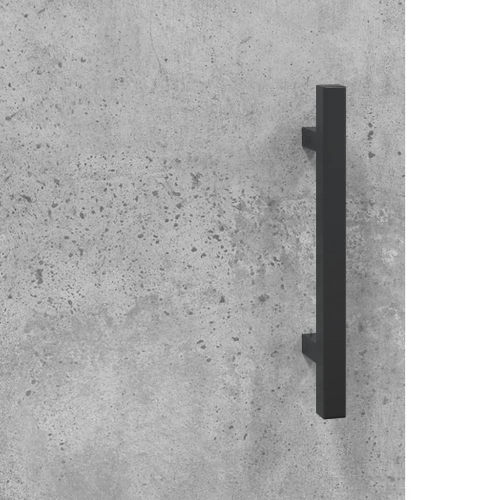 vidaXL Schreibtisch Betongrau 140x50x75 cm Holzwerkstoff
