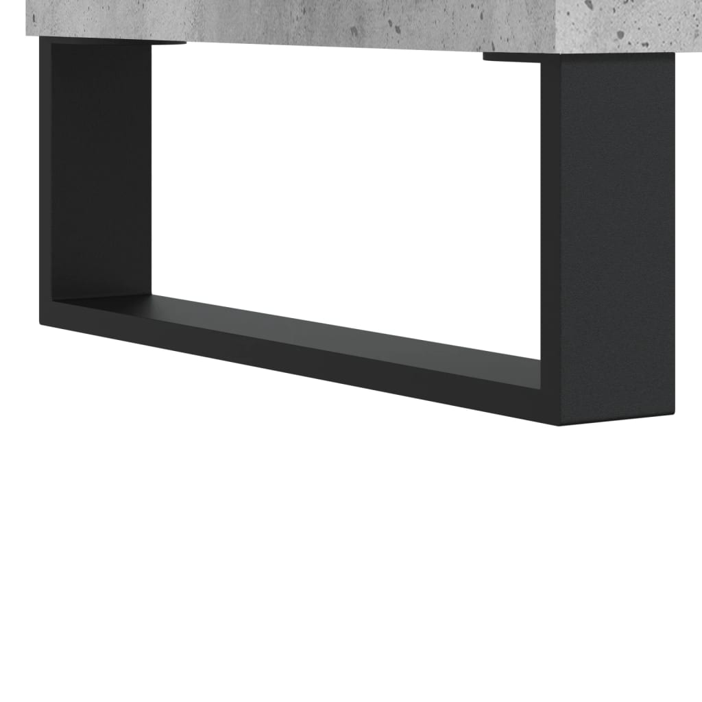 vidaXL Schreibtisch Betongrau 140x50x75 cm Holzwerkstoff