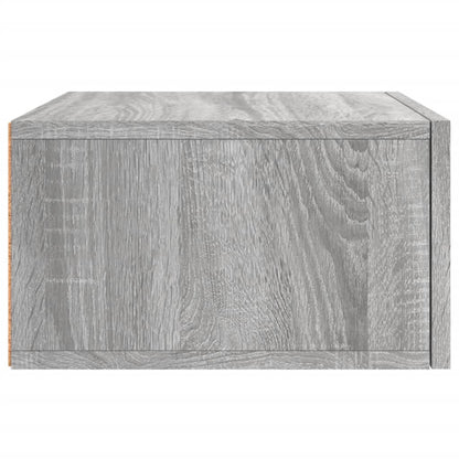 vidaXL Table de chevet murale gris Sonoma 35x35x20 cm