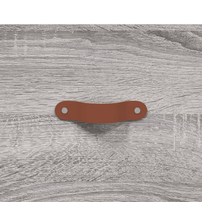 vidaXL Table de chevet murale gris Sonoma 35x35x20 cm