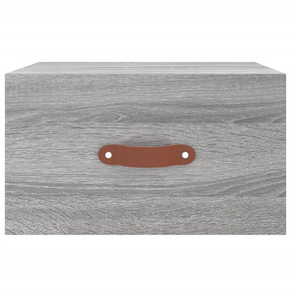 vidaXL Tables de chevet murales 2 pcs Gris Sonoma 35x35x20 cm
