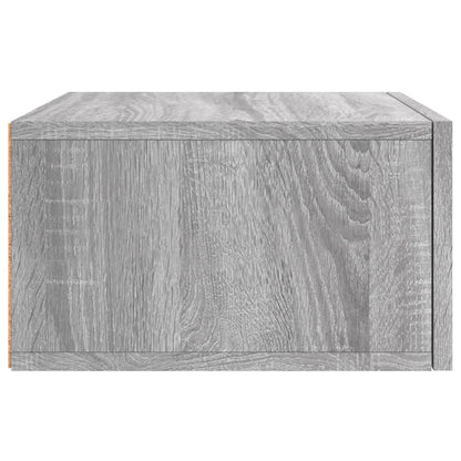 vidaXL Tables de chevet murales 2 pcs Gris Sonoma 35x35x20 cm