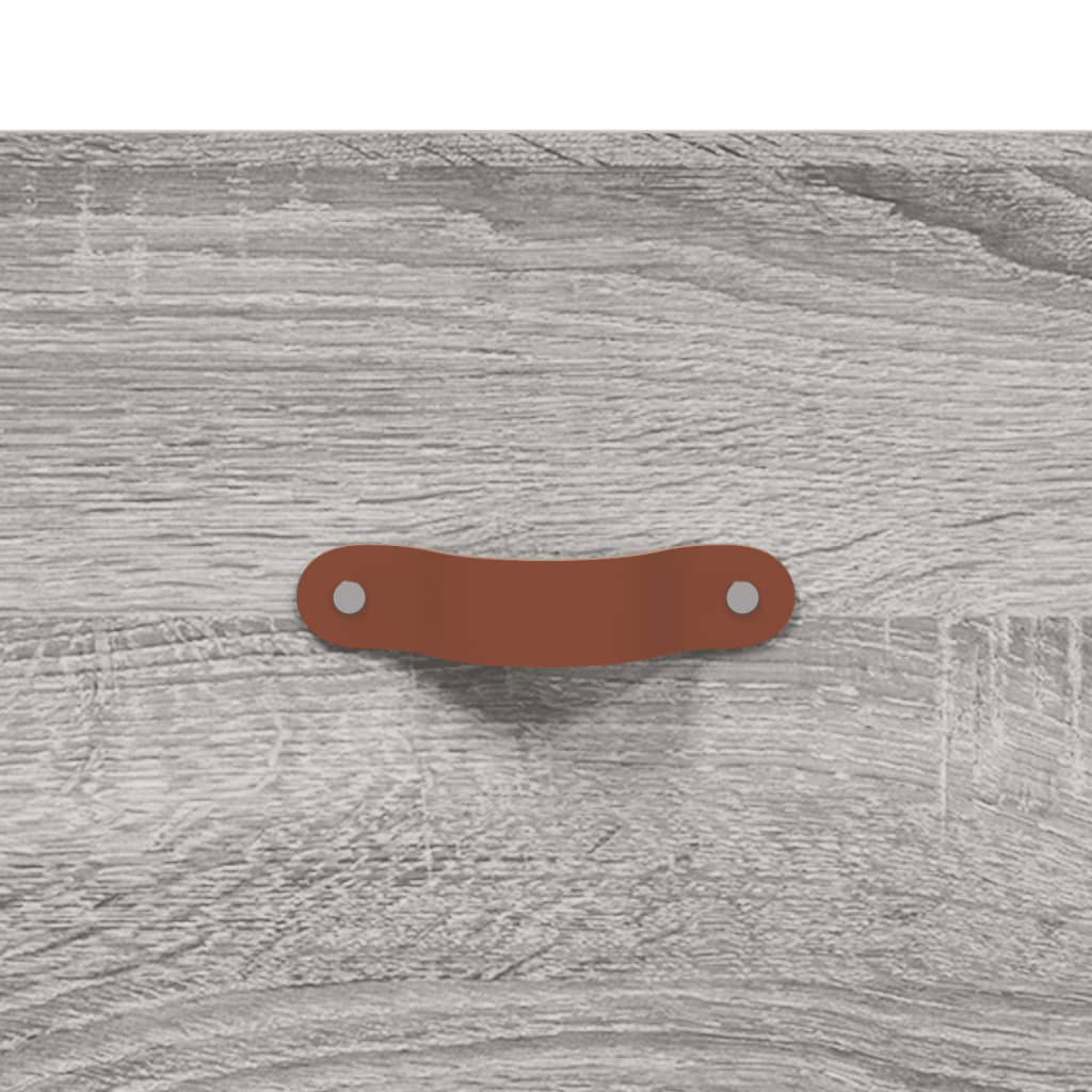 vidaXL Tables de chevet murales 2 pcs Gris Sonoma 35x35x20 cm