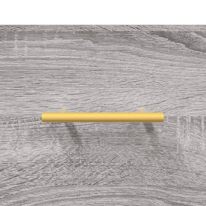 vidaXL Wand-Nachttisch Grau Sonoma 35x35x20 cm