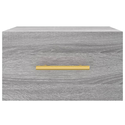 vidaXL Tables de chevet murales 2 pcs Gris Sonoma 35x35x20 cm