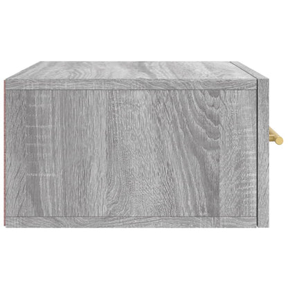 vidaXL Tables de chevet murales 2 pcs Gris Sonoma 35x35x20 cm