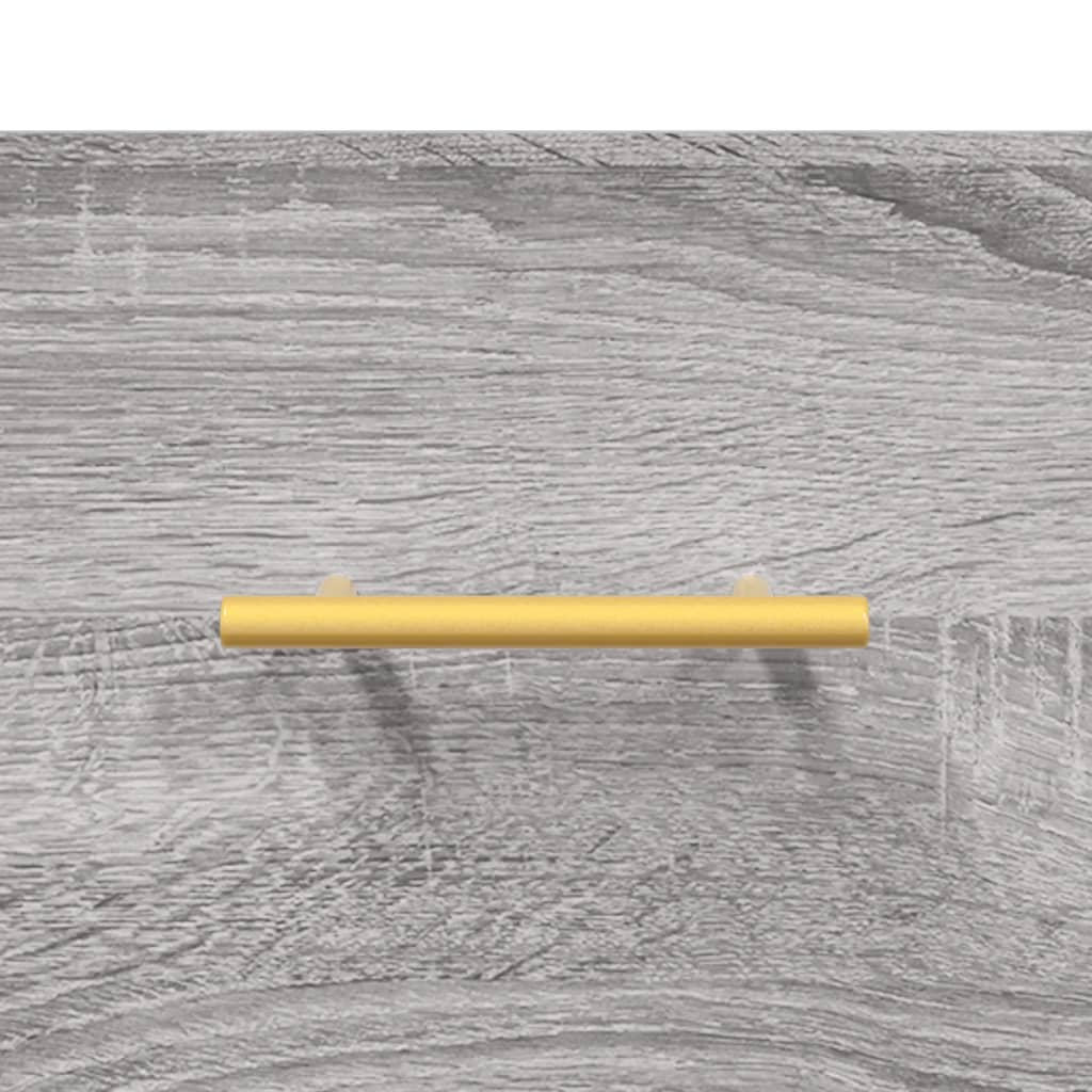 vidaXL Tables de chevet murales 2 pcs Gris Sonoma 35x35x20 cm