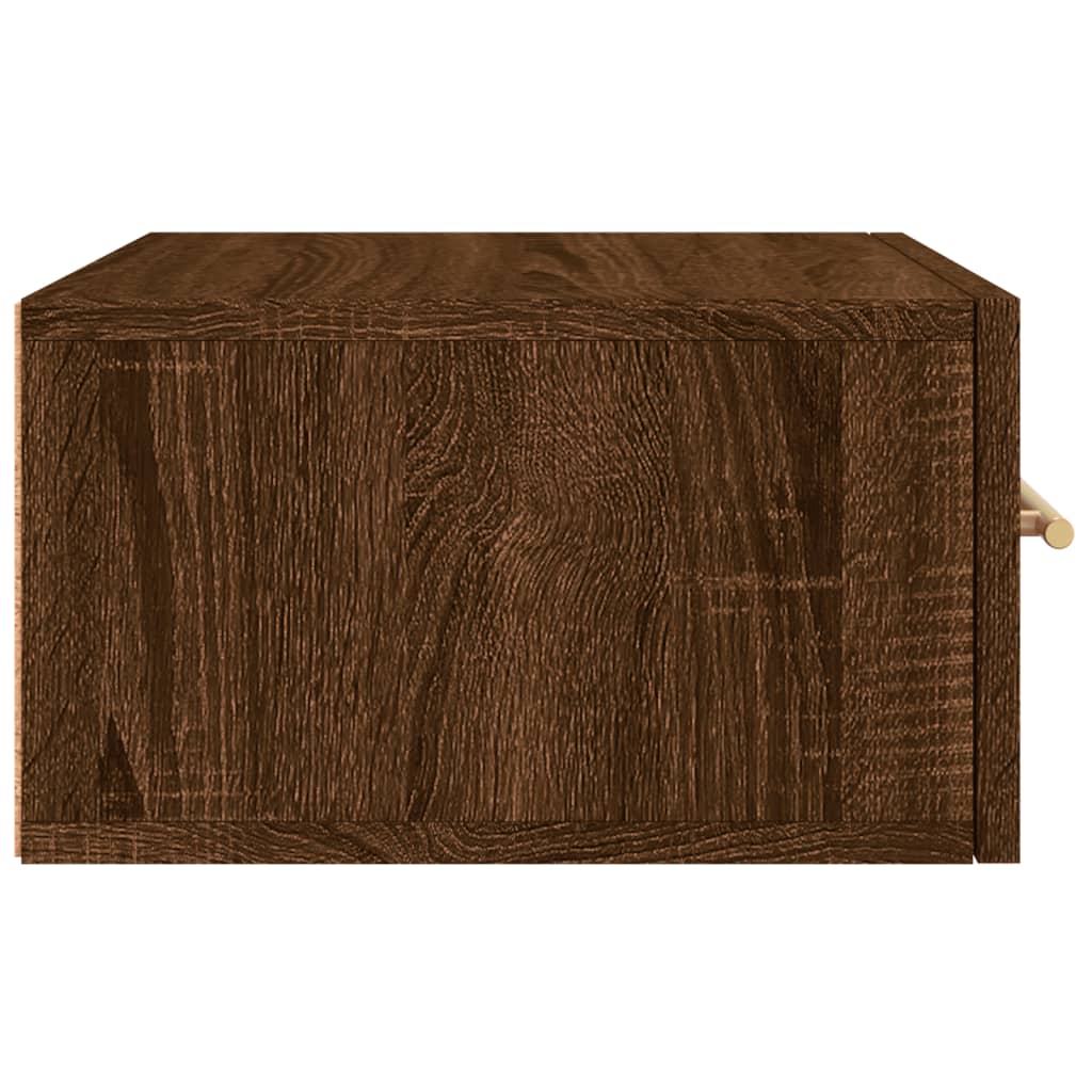 vidaXL Wand-Nachttisch Braun Eichen-Optik 35x35x20 cm
