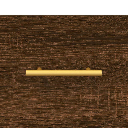 vidaXL Wand-Nachttisch Braun Eichen-Optik 35x35x20 cm