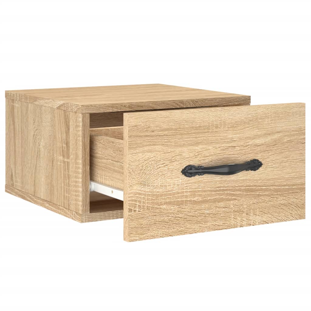 vidaXL Wand-Nachttisch Sonoma-Eiche 35x35x20 cm