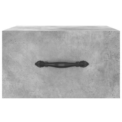 vidaXL Wand-Nachttisch Betongrau 35x35x20 cm