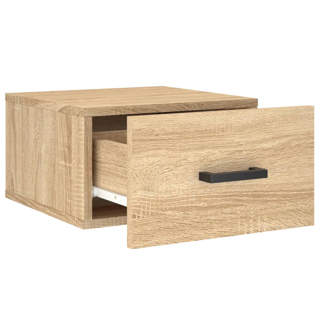 vidaXL Wand-Nachttisch Sonoma-Eiche 35x35x20 cm