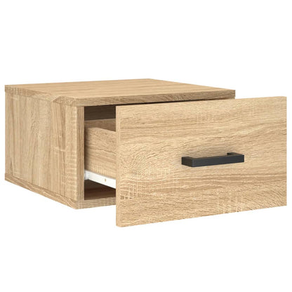 vidaXL Wand-Nachttisch Sonoma-Eiche 35x35x20 cm