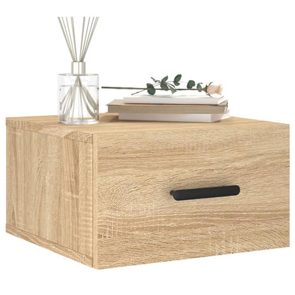 vidaXL Wand-Nachttische 2 Stk. Sonoma-Eiche 35x35x20 cm