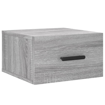 vidaXL Wand-Nachttisch Grau Sonoma 35x35x20 cm