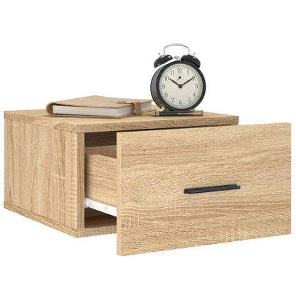 vidaXL Tables de chevet murales 2 pcs Chêne sonoma 35x35x20 cm